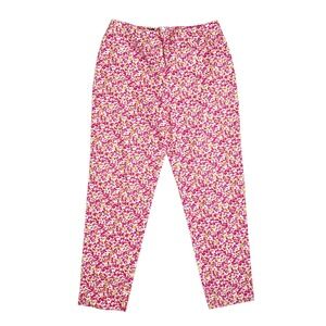 Vintage Ralph Lauren Floral Cotton Pants Womens Size 10‎ Pink Yellow White